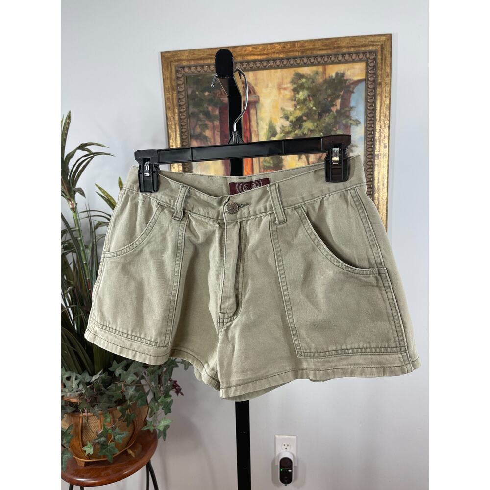Angels Shorts Women's Size 3 Khaki‎ Gorpcore Safari High Waisted Rugged Workwear